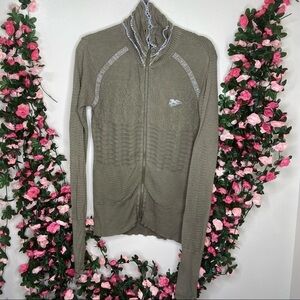Gsus Sindustries Green Glitter Full Zip Cardigan M